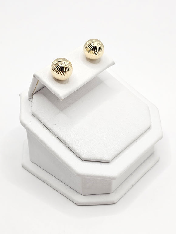 14K Gold Earrings - Ball Stud