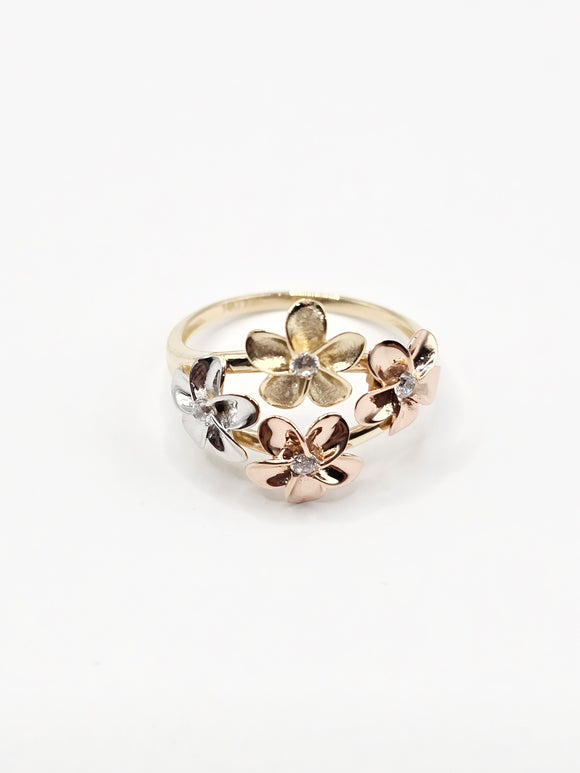 14K Gold Ring - Flowers