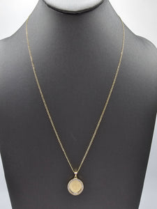 14k Gold Chain w/pendant - San Benito