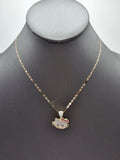 14k Gold Chain w/pendant - Hello Kitty