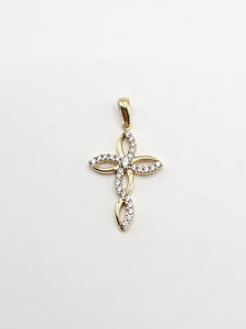 14k Gold pendant - Cross