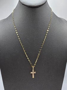 *Special Set* 14k Gold Chain w/pendant - Cross