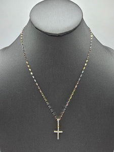 *Special Set* 14k Gold Chain w/pendant - Cross