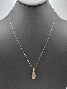 *Special Set* 14k Gold Chain w/pendant - Virgin Mary