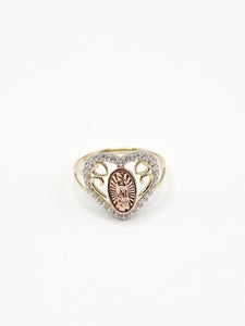 14K Gold Ring - Virgin Mary