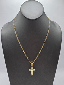 14k Gold Chain w/pendant - Cross