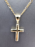 14k Gold Chain w/pendant - Cross