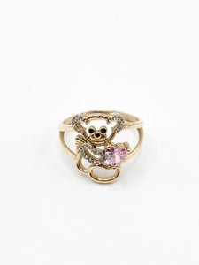 14K Gold Ring - Bear