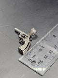 Sterling Silver 925 Pendant - Gun