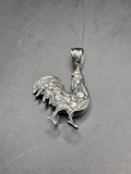 Sterling Silver 925 Pendant - Rooster