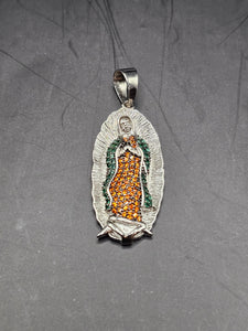 Sterling Silver 925 Pendant - Virgin Mary