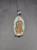 Sterling Silver 925 Pendant - Virgin Mary