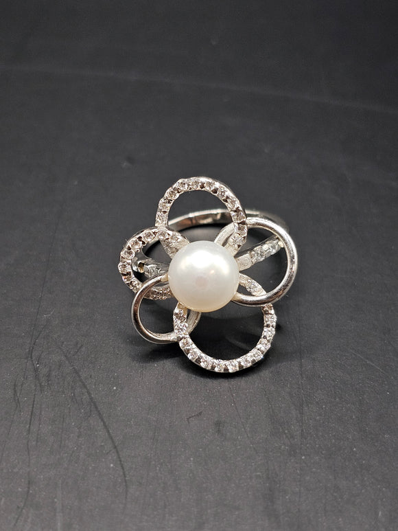 Sterling Silver 925 Ring - Flower