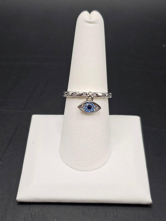 Sterling Silver 925 Ring - Evil Eye