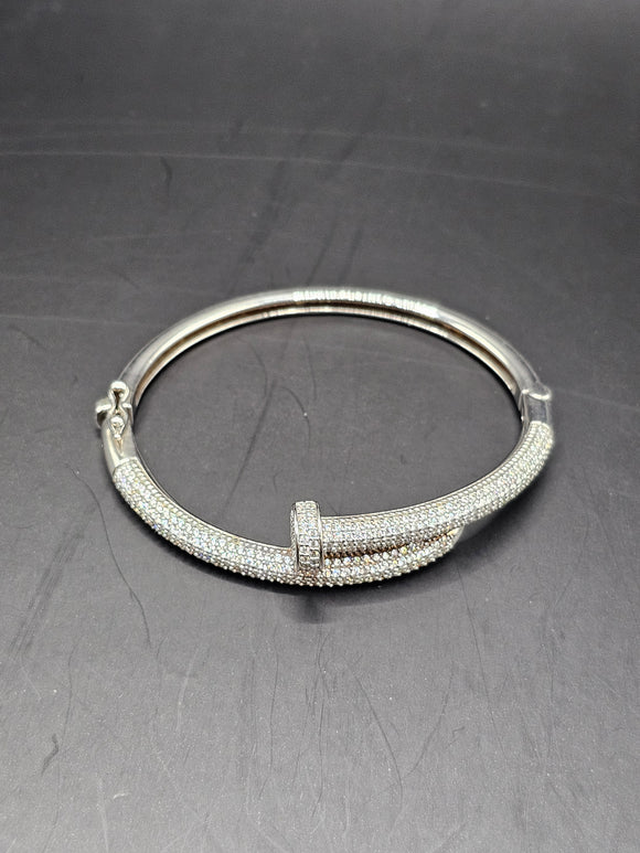 Sterling Silver 925 Bracelet - Nail