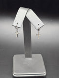 Sterling Silver 925 Earrings - Cross