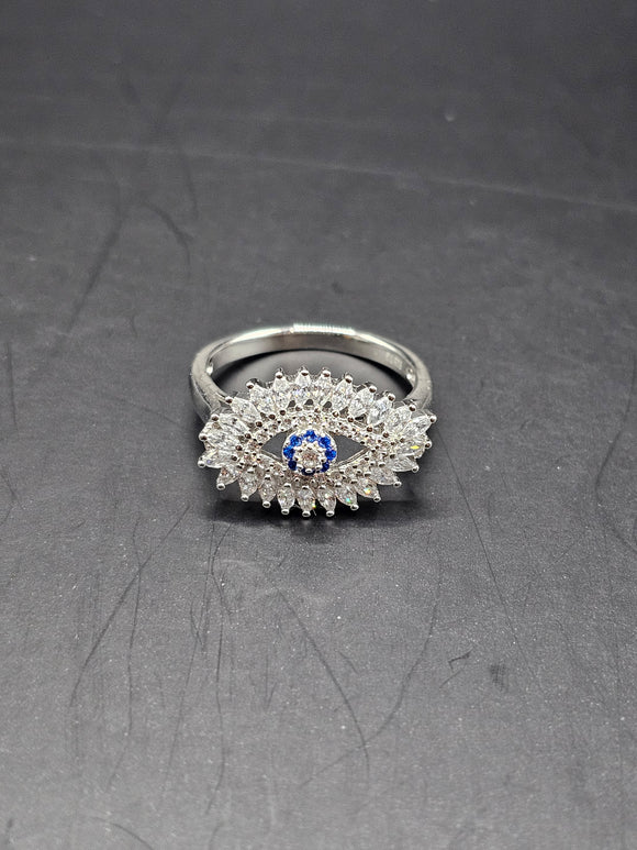 Sterling Silver 925 Ring - Evil Eye