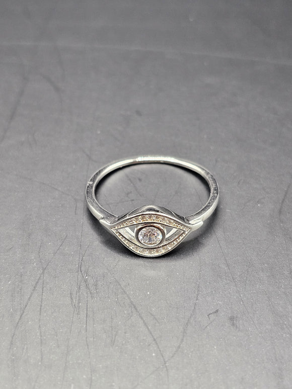 Sterling Silver 925 Ring - Evil Eye