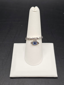 Sterling Silver 925 Ring - Evil Eye