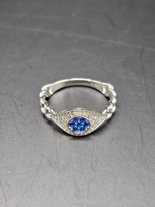 Sterling Silver 925 Ring - Evil Eye