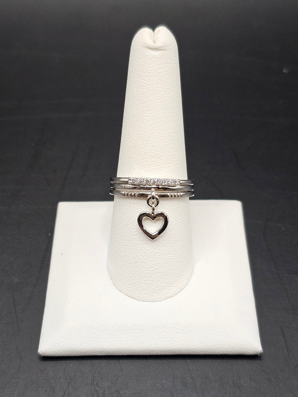 Sterling Silver 925 Ring - Heart