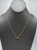 14k Gold Necklace - Black Clover