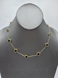 14k Gold Necklace - Black Clover