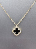 14k Gold Necklace - Black Clover