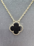 14k Gold Necklace - Black Clover