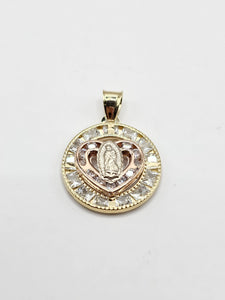 14k Gold pendant - Virgin Mary