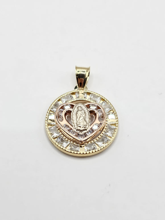 14k Gold pendant - Virgin Mary