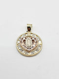 14k Gold pendant - Virgin Mary