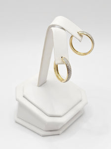 14K Gold Earrings - Huggie Hoops