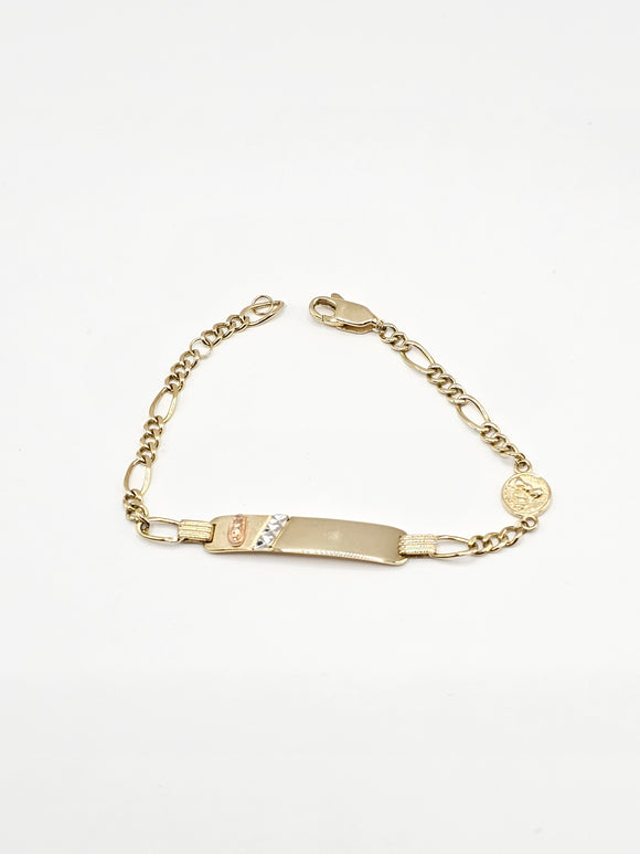 14k Gold Bracelet - Virgin Mary