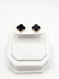 10K Gold Earrings - Black Clover