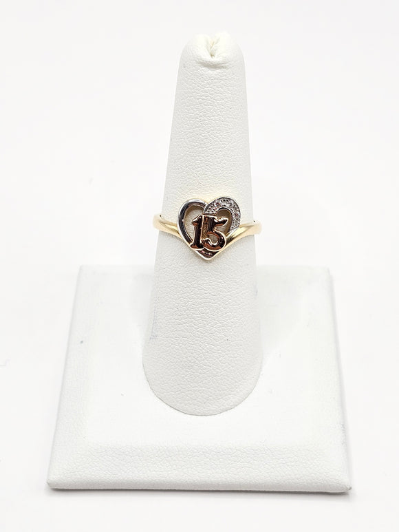 14K Gold Ring - Quinceanera