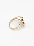 14K Gold Ring - Green Clover