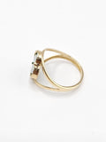 14K Gold Ring - Green Clover