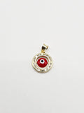 14k Gold pendant - Evil Eye