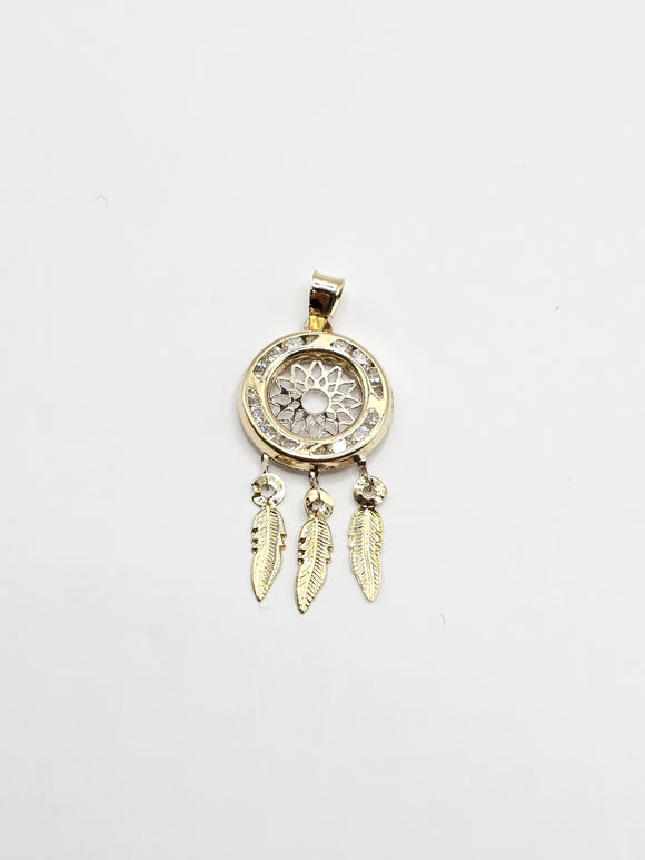 14k Gold pendant - Dream Catcher