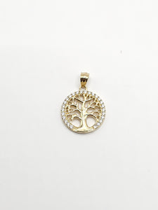 14k Gold pendant - Tree