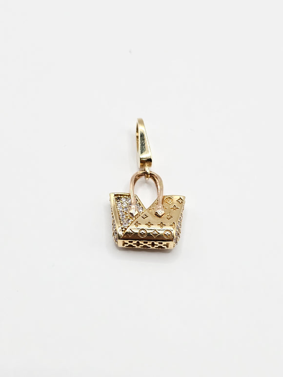 14k Gold pendant - Purse