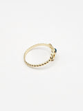 14K Gold Ring - Evil Eyes