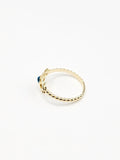 14K Gold Ring - Evil Eyes