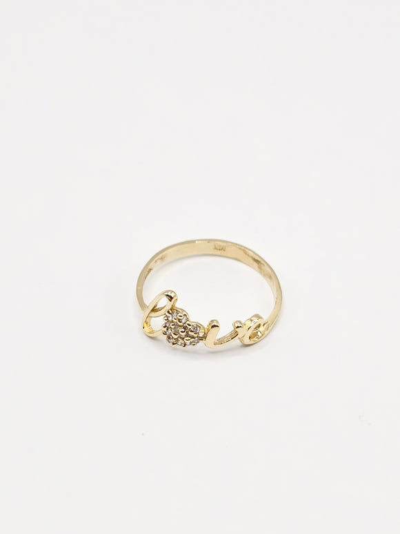 14K Gold Ring - Love