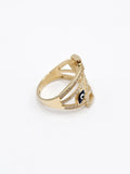 14K Gold Ring - Evil Eye