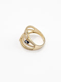 14K Gold Ring - Evil Eye