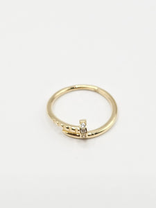 14K Gold Ring - Nail