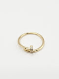 14K Gold Ring - Nail