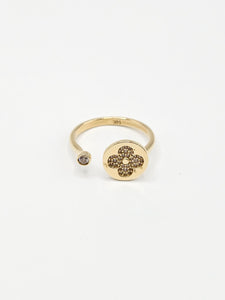 14K Gold Ring - Clover